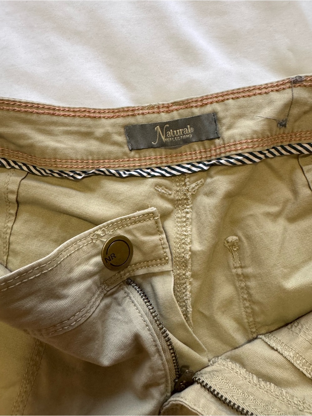 Natural Reflections Women's Khaki Cargo Shorts - Picture 2 of 4